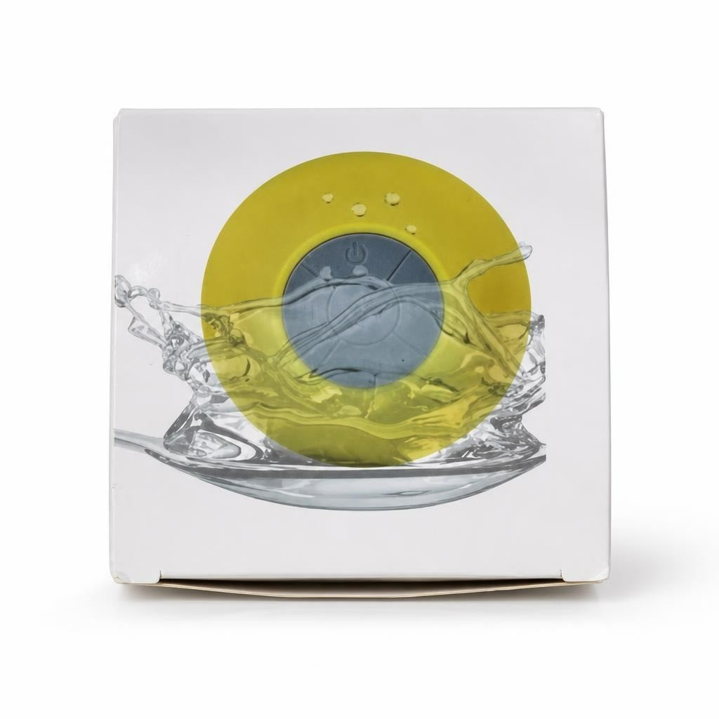 Waterproof wireless BT shower speaker yellow | Pre-Loved | Why Go Less-1