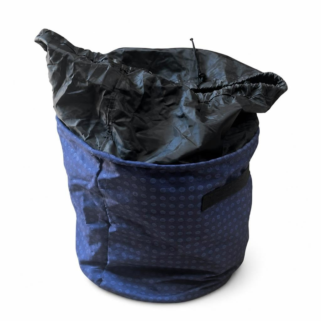 Grand sac à linge pliable bleu/noir | Seconde main | Pourquoi faire moins bien