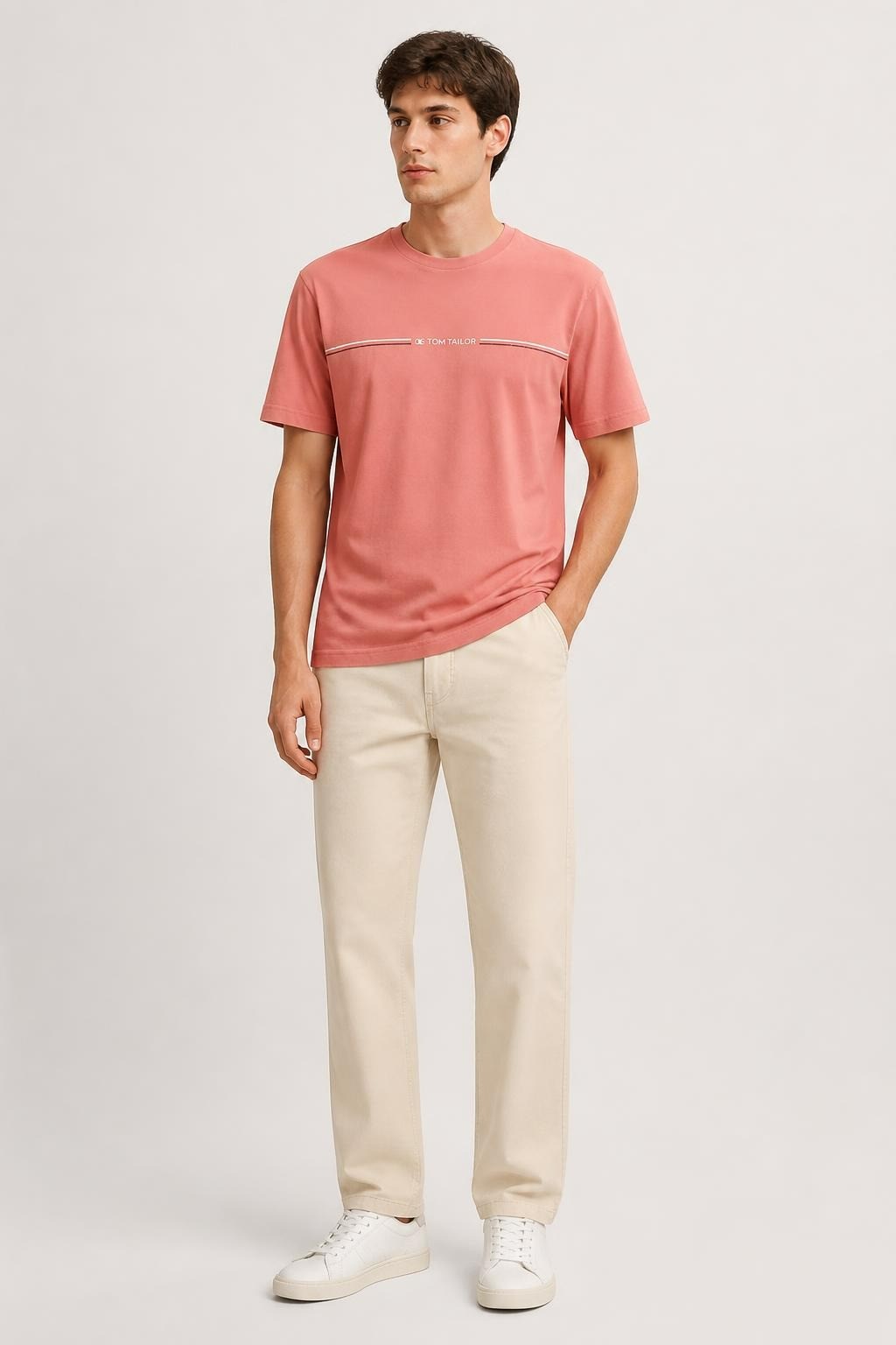 Tom Tailor pink crew-neck t-shirt | Pre-Loved | Why Go Less