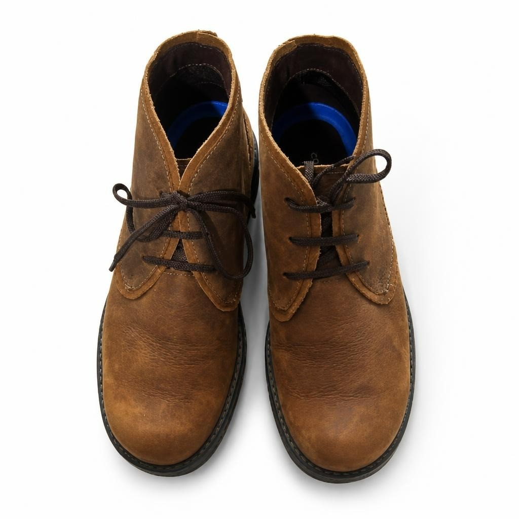 Brown lace-up suede chukka boots | Pre-Loved | Why Go Less-1