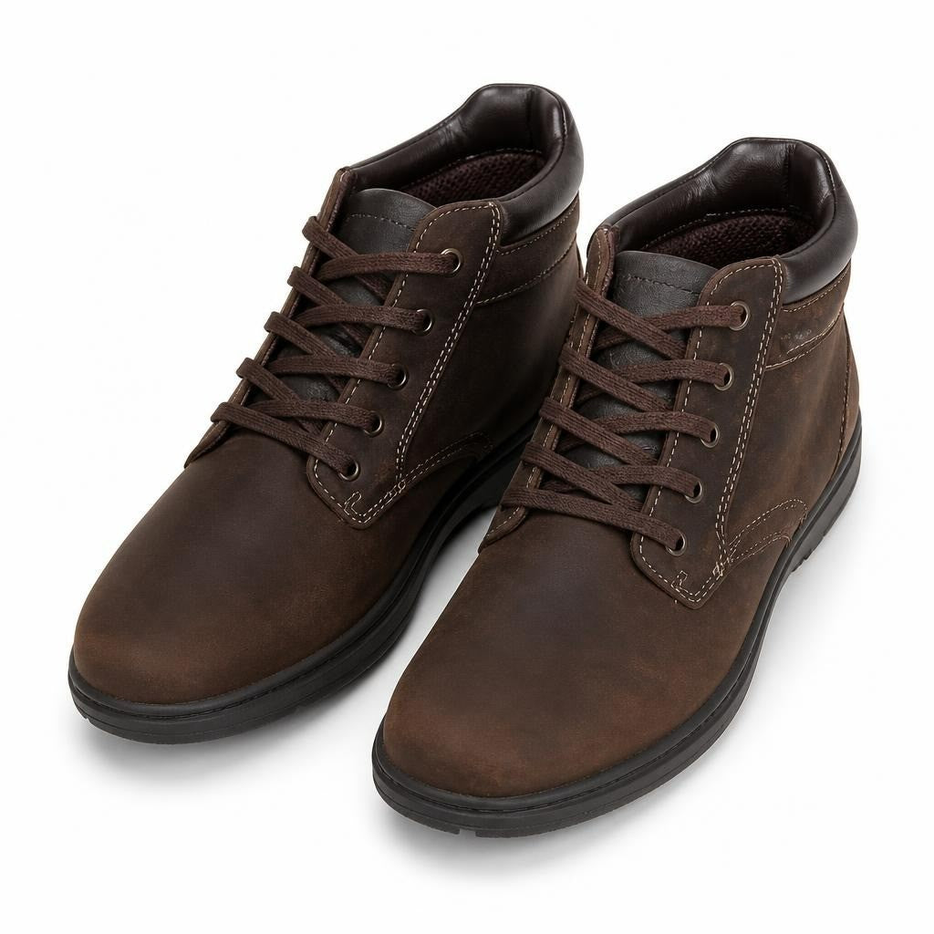 Rockport dark brown leather chukka boots | Pre-Loved | Why Go Less