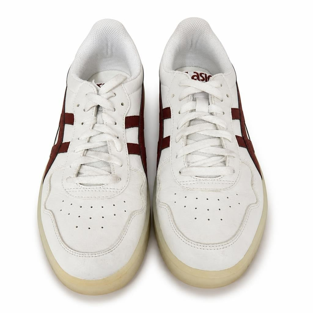 Baskets basses Asics, blanc bordeaux, d'occasion | Seconde main | Pourquoi faire moins bien