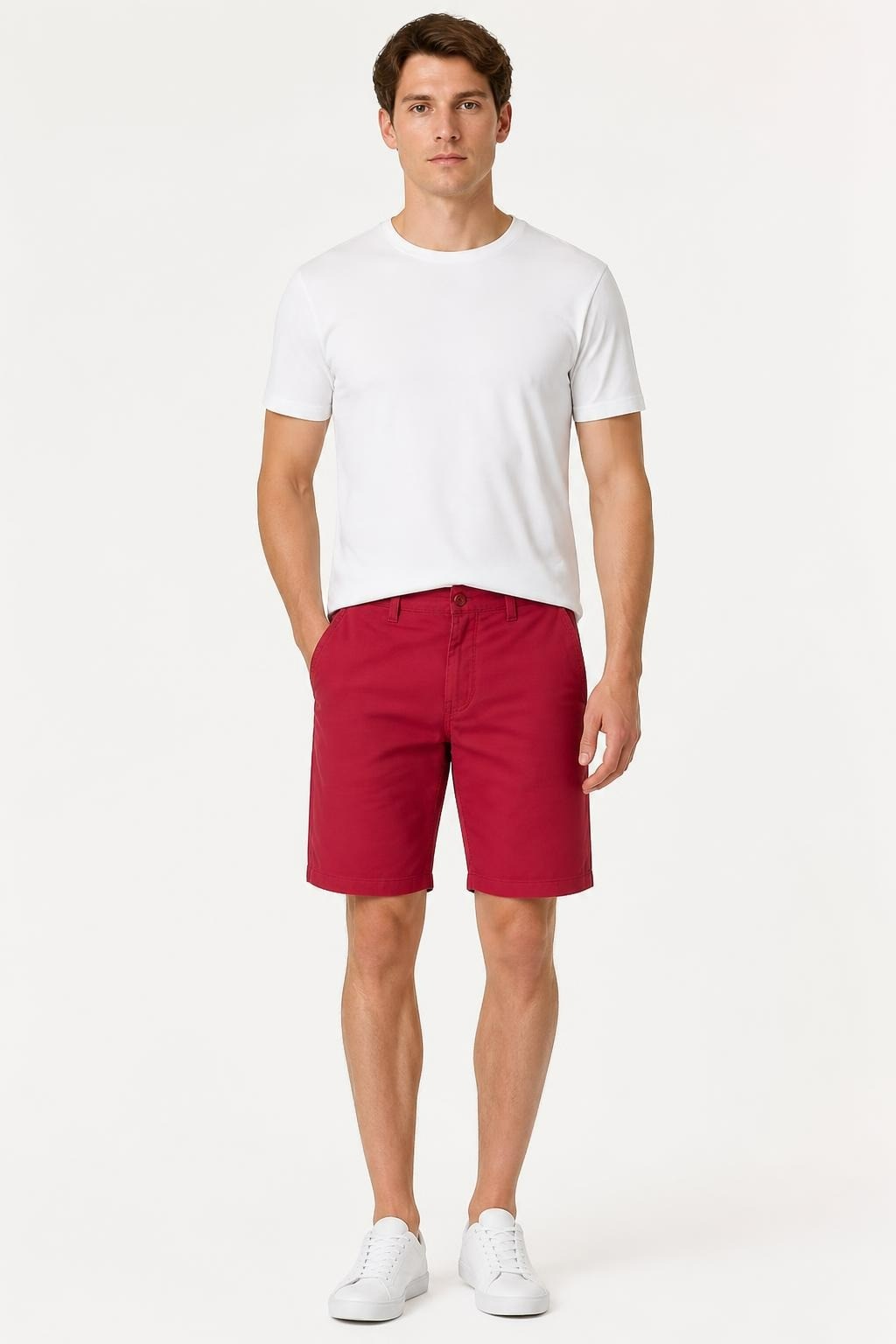 Men's Red Chino Shorts, new with tags | Pre-Loved | Why Go Less