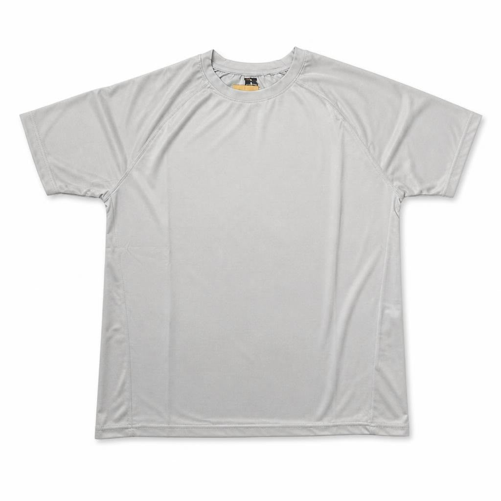 Light grey crew-neck basic T-shirt | Pre-Loved | Why Go Less