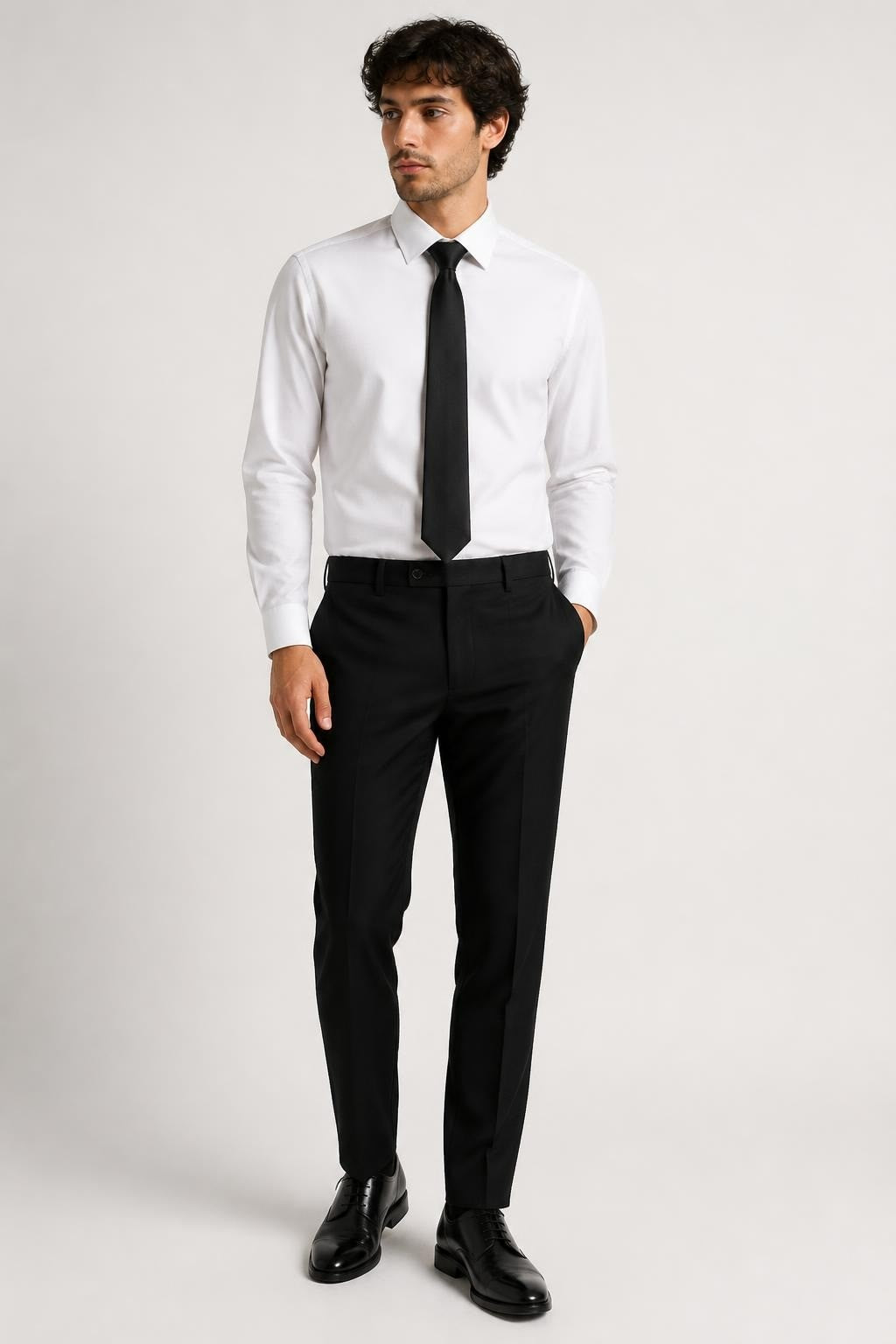 Black leather tie | Pre-Loved | Why Go Less-1