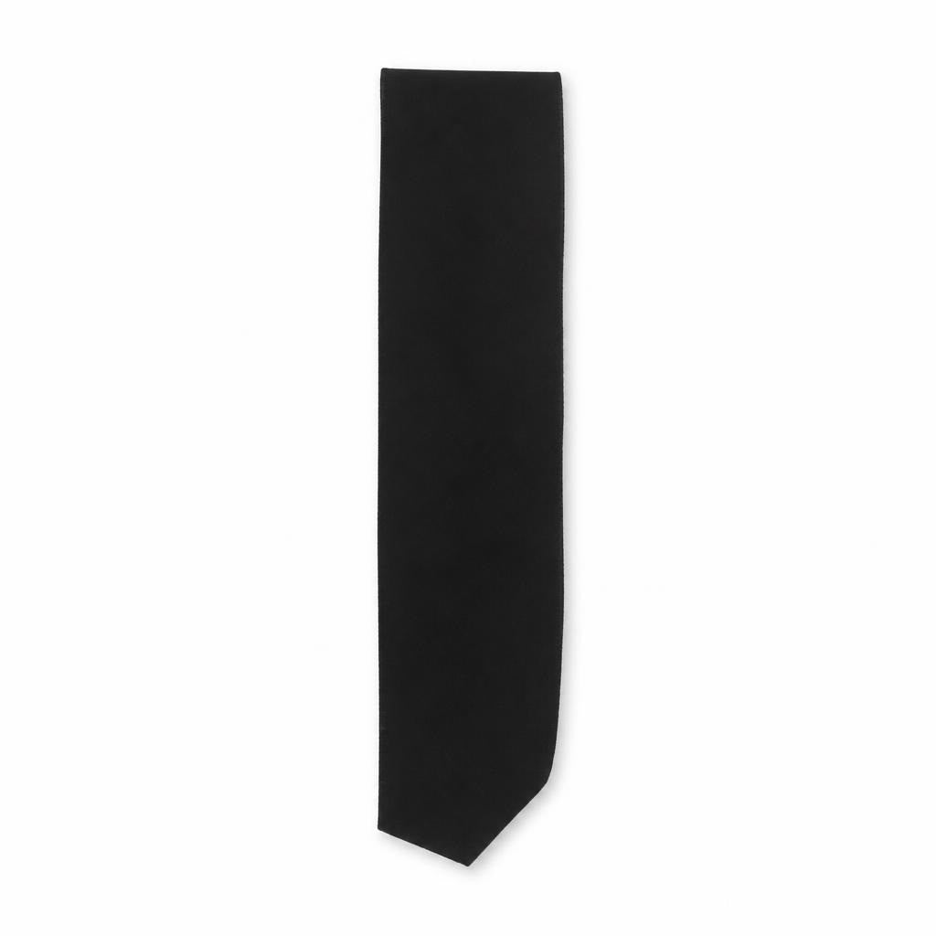 Black fabric necktie | Pre-Loved | Why Go Less
