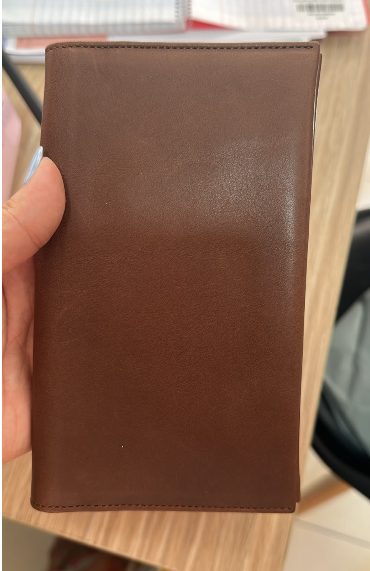 Portefeuille long en cuir marron | D'occasion | Pourquoi se priver-1