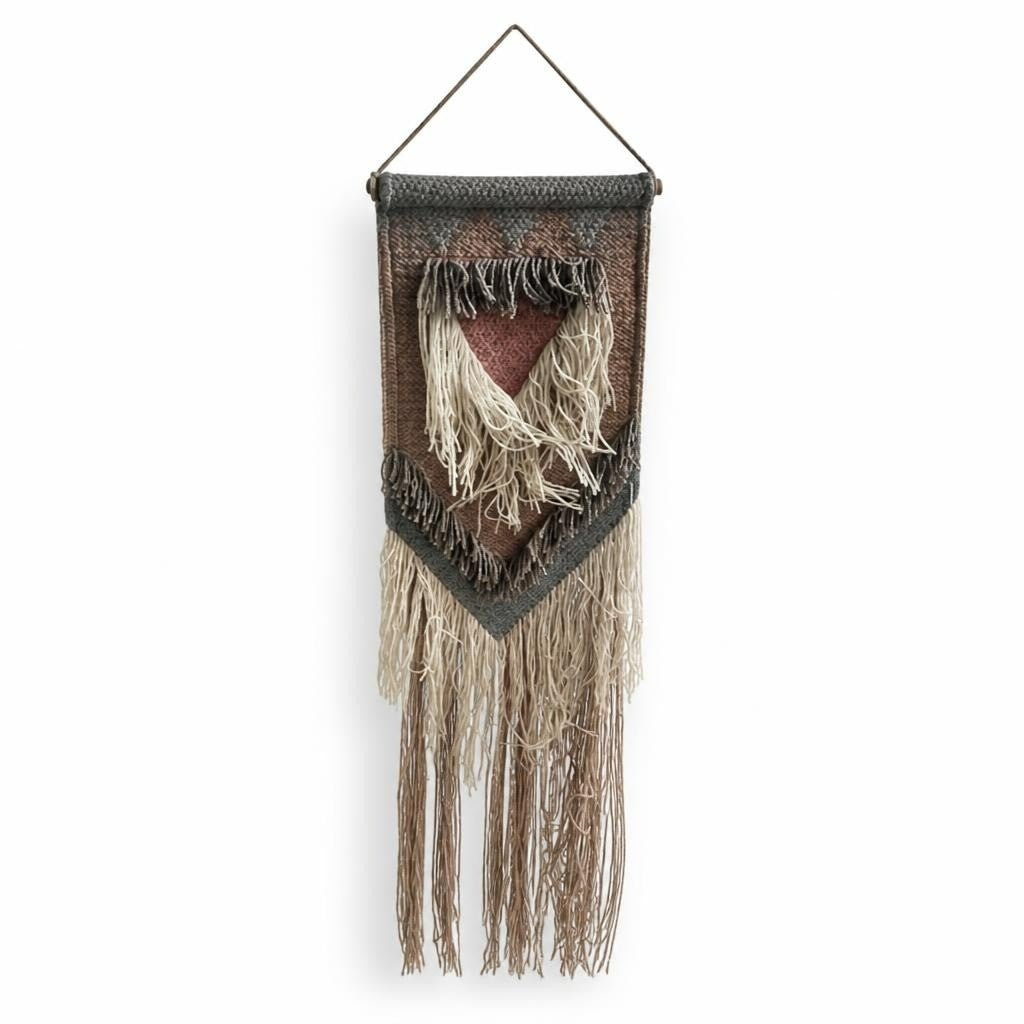 Macrame Wall Hanging Tapestry, Boho Fringe Decor | Pre-Loved | Why Go Less-1