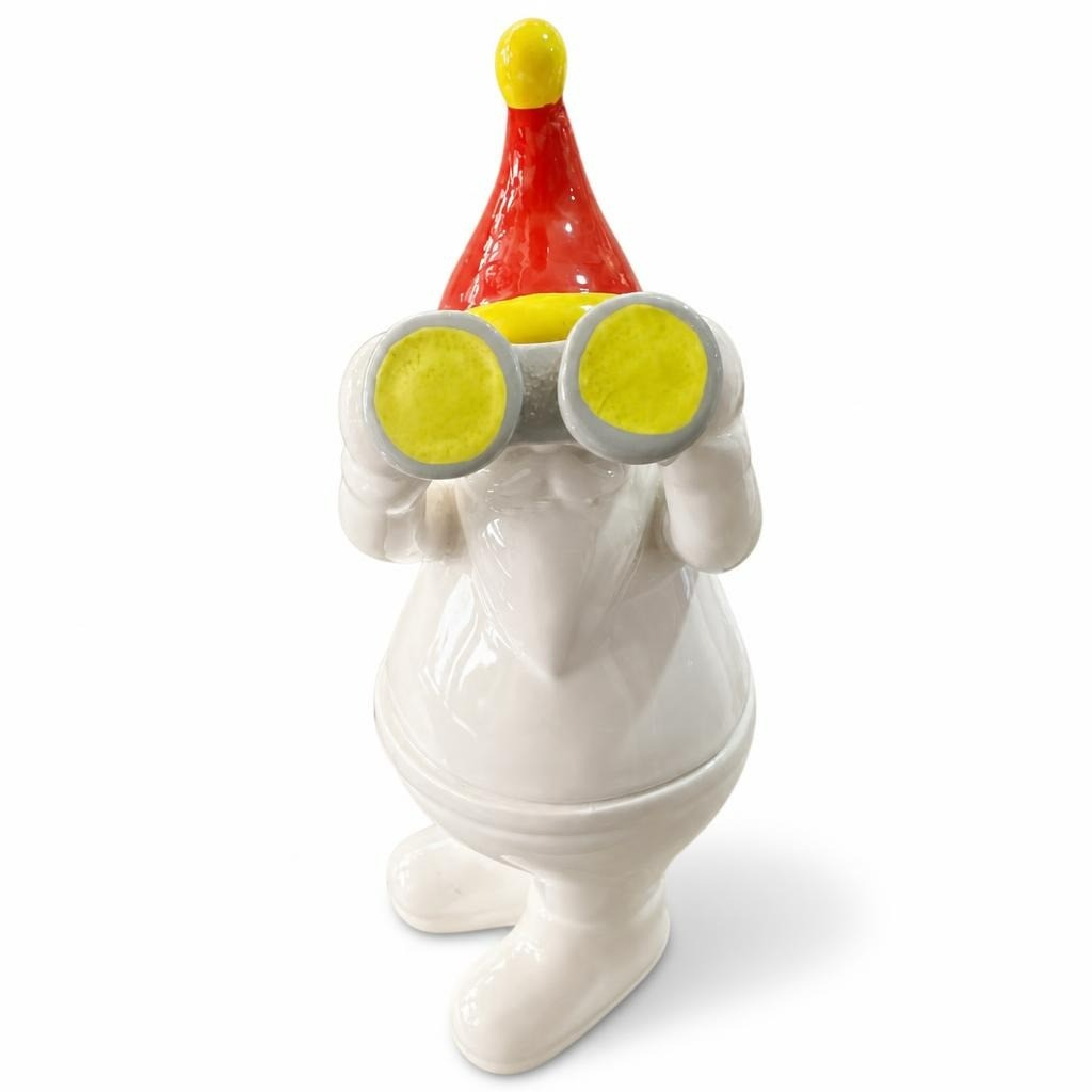 Figurine de gnome blanc avec décoration de chapeau de fête à jumelles | Occasion | Pourquoi payer plus