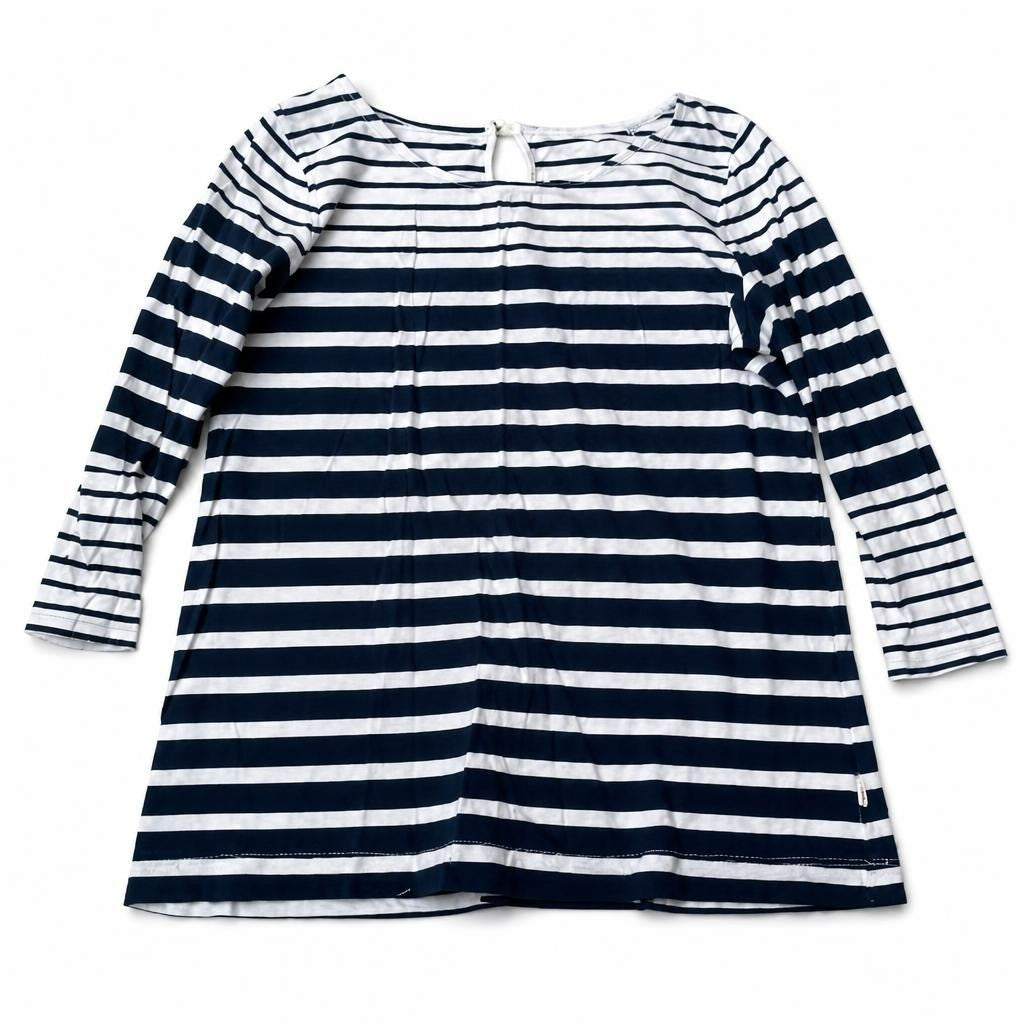 Navy & White Striped Long-Sleeve Top | Pre-Loved | Why Go Less