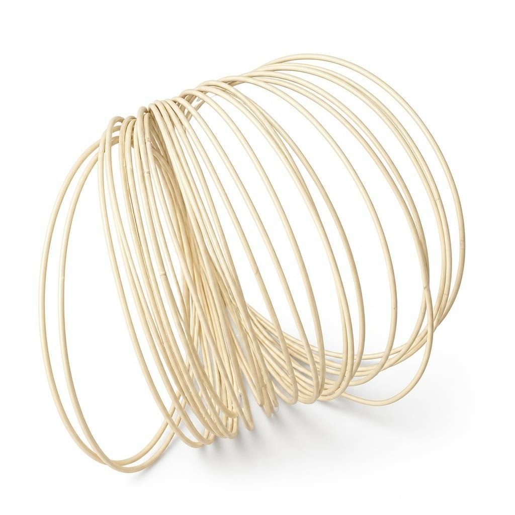 Cream Multi-Loop Wire Bangle Bracelet Set | Pre-Loved | Why Go Less