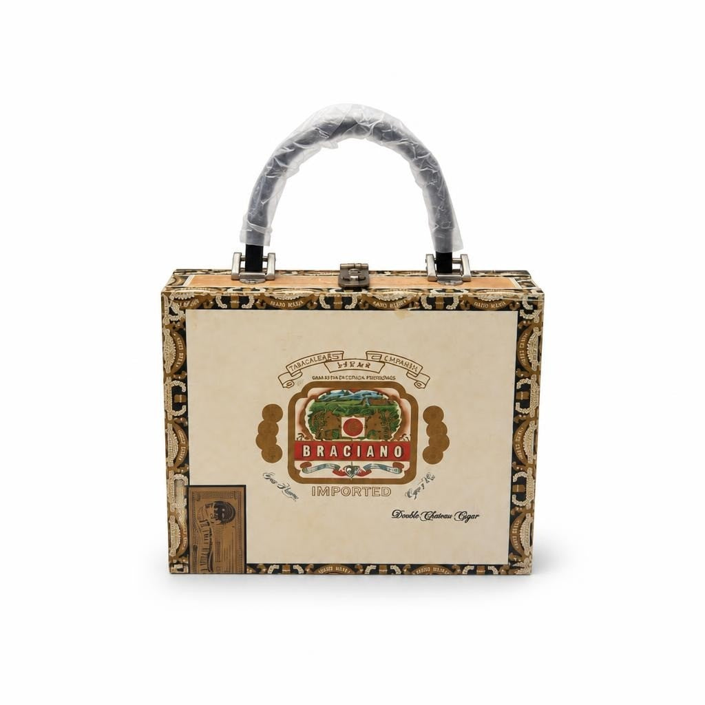 Braciano Cigar Box Novelty Handbag With Handle | New | Why Go Less