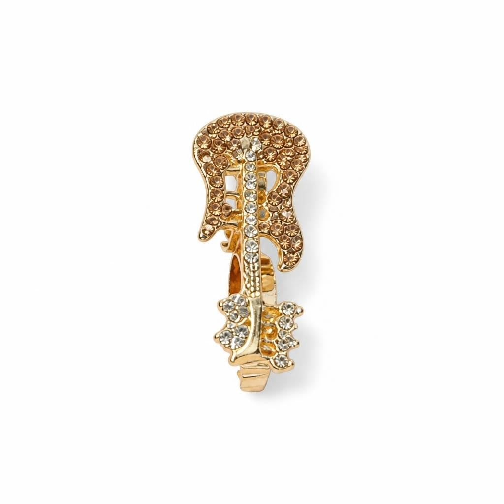 Guitar-Shaped Multicolor Crystal Statement Ring Gold | Pre-Loved | Why Go Less