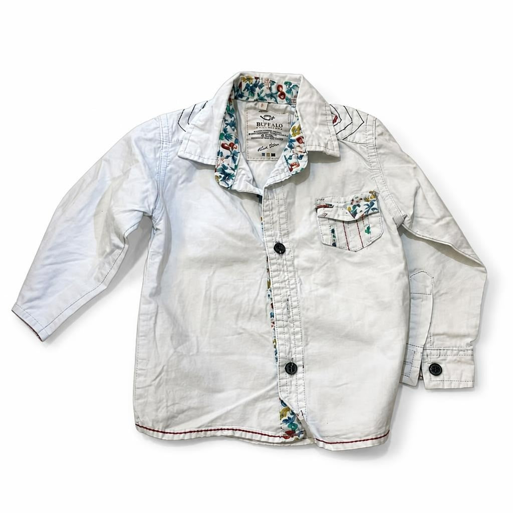 Chemise boutonnée blanche Blue Art garçon taille 4 | Deuxième main | Pourquoi se contenter de moins