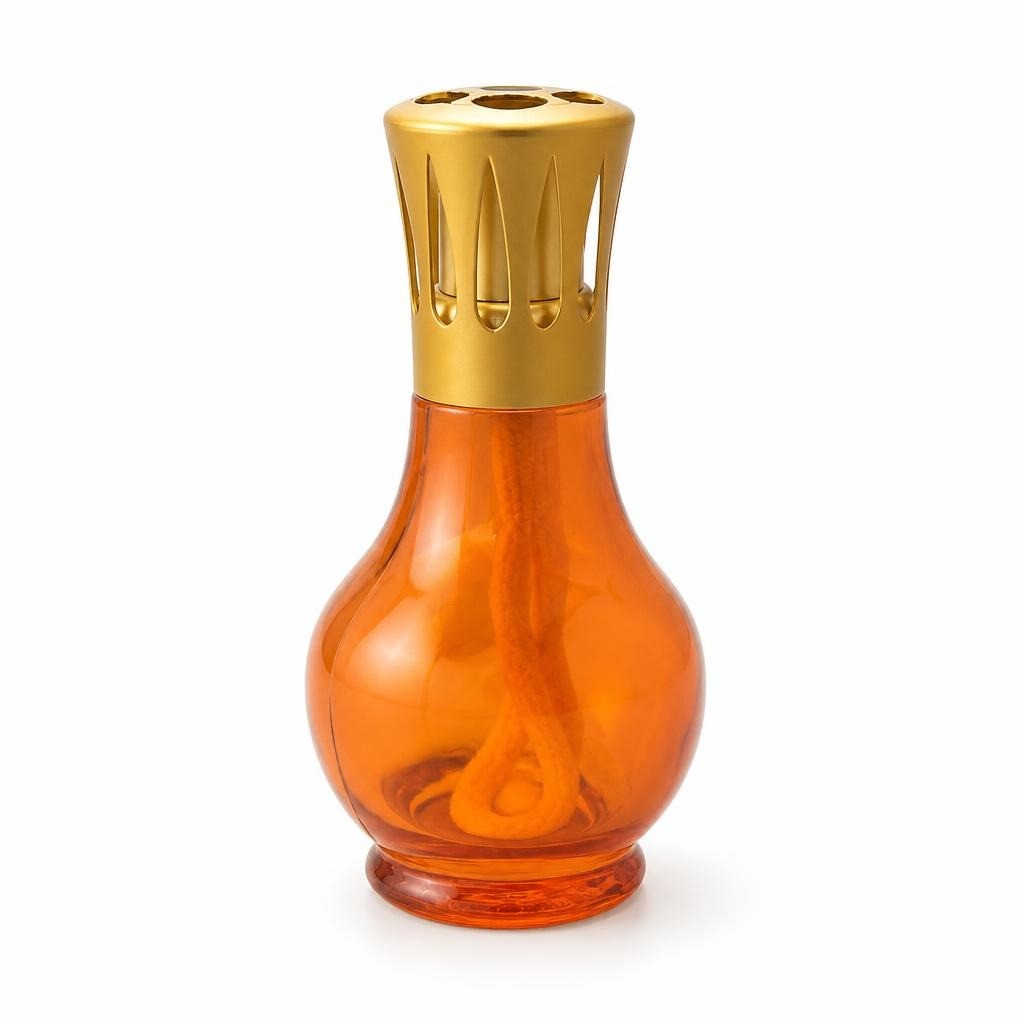 Lampe à catalyse parfumée en verre orange | Occasion | Pourquoi se contenter de moins