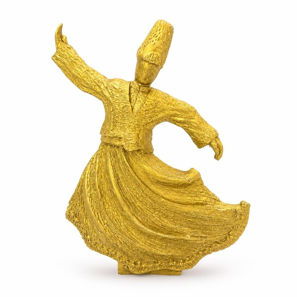 Statue dorée figurine derviche tourneur vue de côté | Seconde main | Pourquoi se contenter de moins