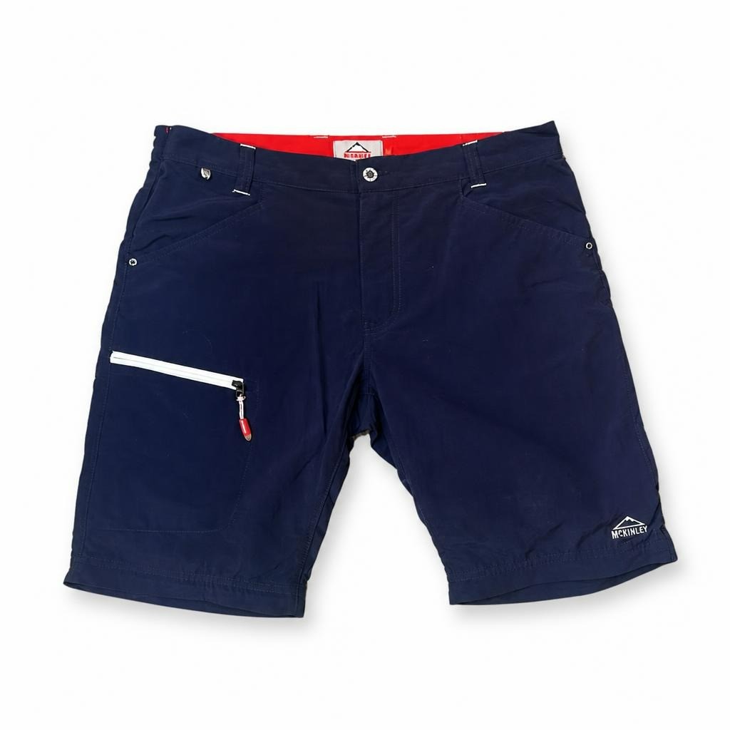 McKinley Navy Blue Outdoor Shorts With Zip Pocket | Pre-Loved | Why Go Less