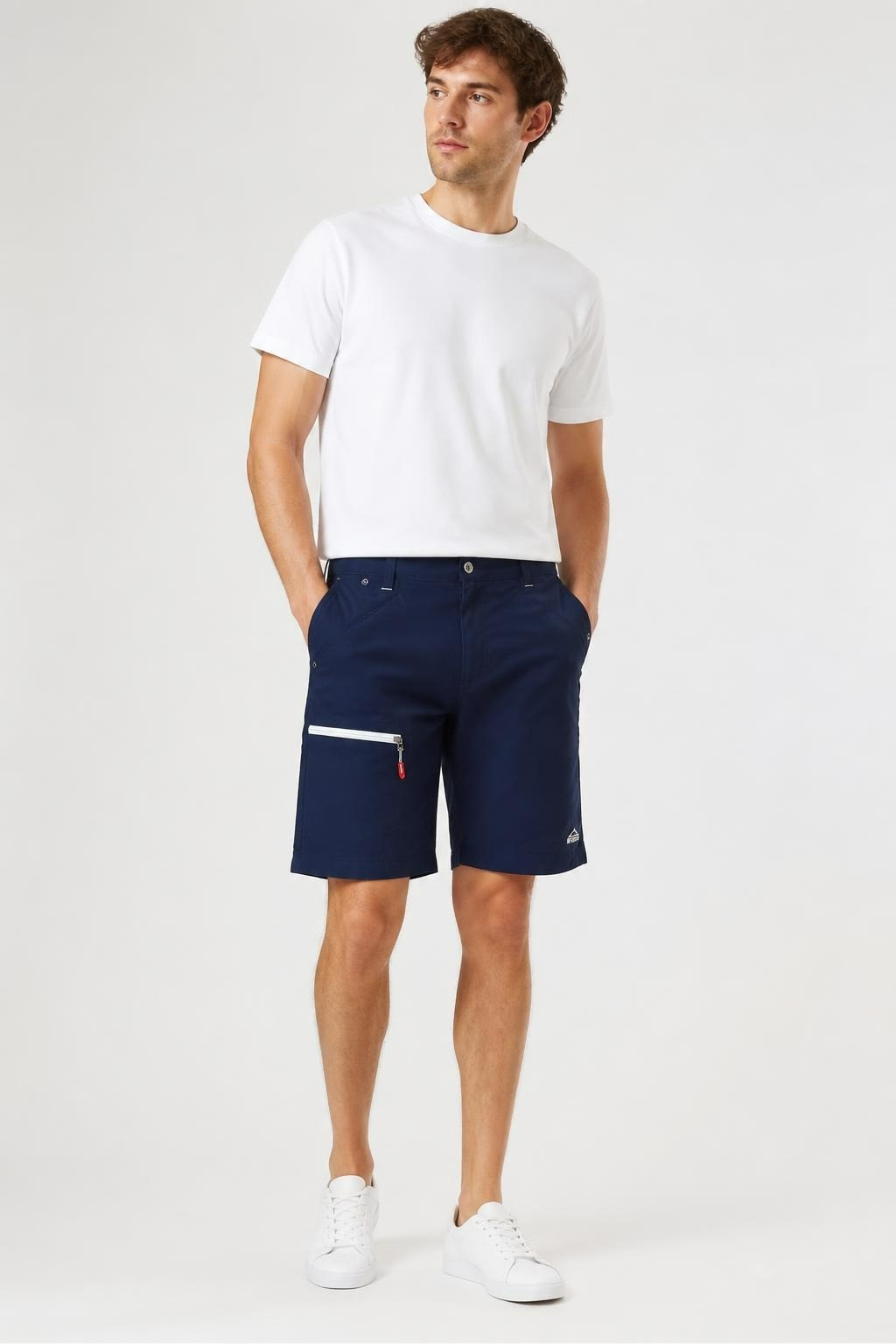 McKinley Navy Blue Outdoor Shorts With Zip Pocket | Pre-Loved | Why Go Less