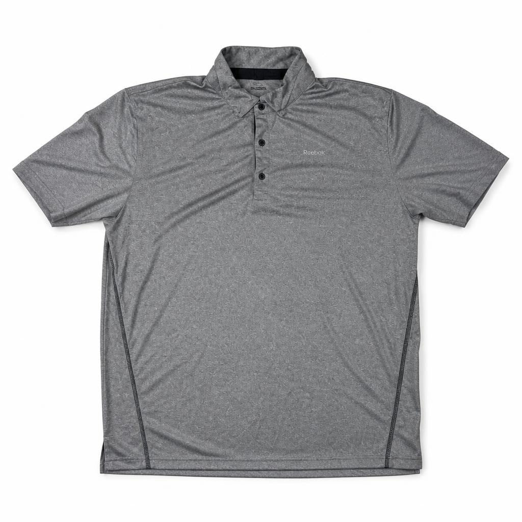 Reebok Grey Athletic Polo Shirt | Pre-Loved | Why Go Less