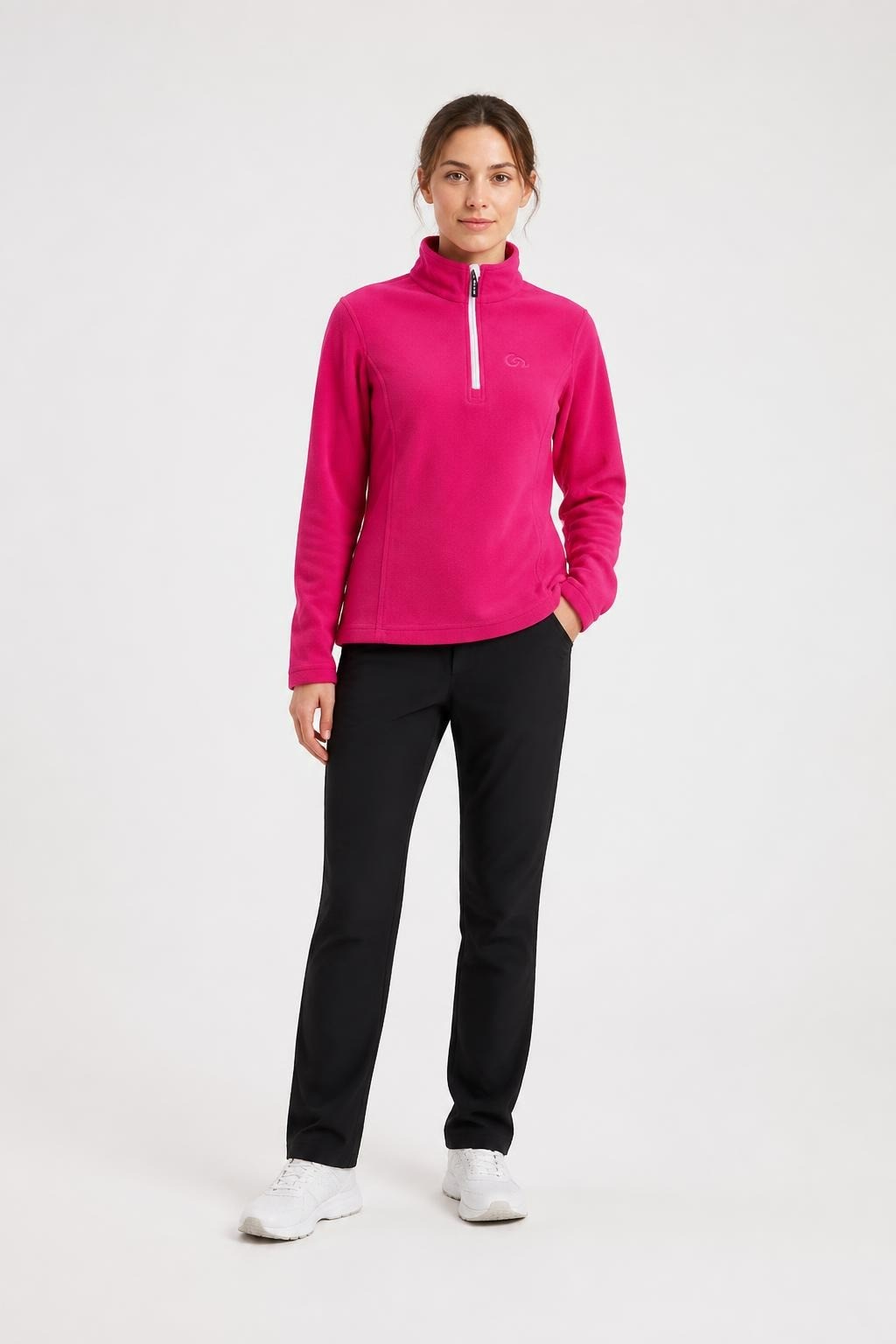 Crane Pink Fleece Quarter-zip Pullover | Pre-Loved | Why Go Less