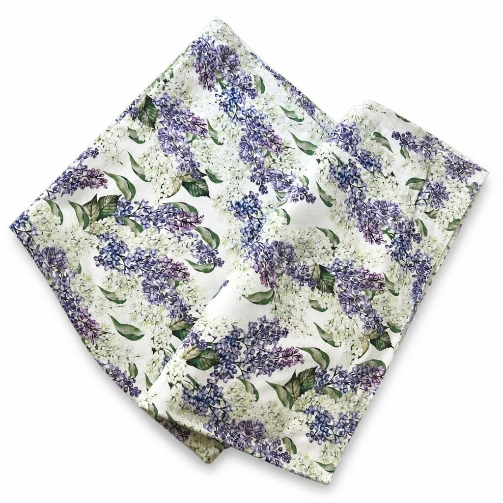 Serviettes en tissu imprimé lilas floral blanc | Occasion | Pourquoi vous contenter de moins