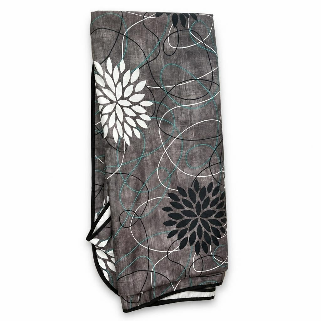 Parure de lit florale marron foncé | Occasion | Pourquoi payer plus cher ?