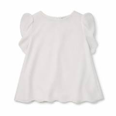 White Puff Sleeve Blouse - at Why Go Less, Lebanon