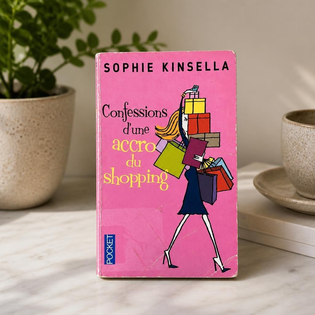 Confessions d'une Accro du Shopping – Sophie Kinsella, French - lifestyle shot, second-hand at Why Go Less, Dekwaneh, Lebanon