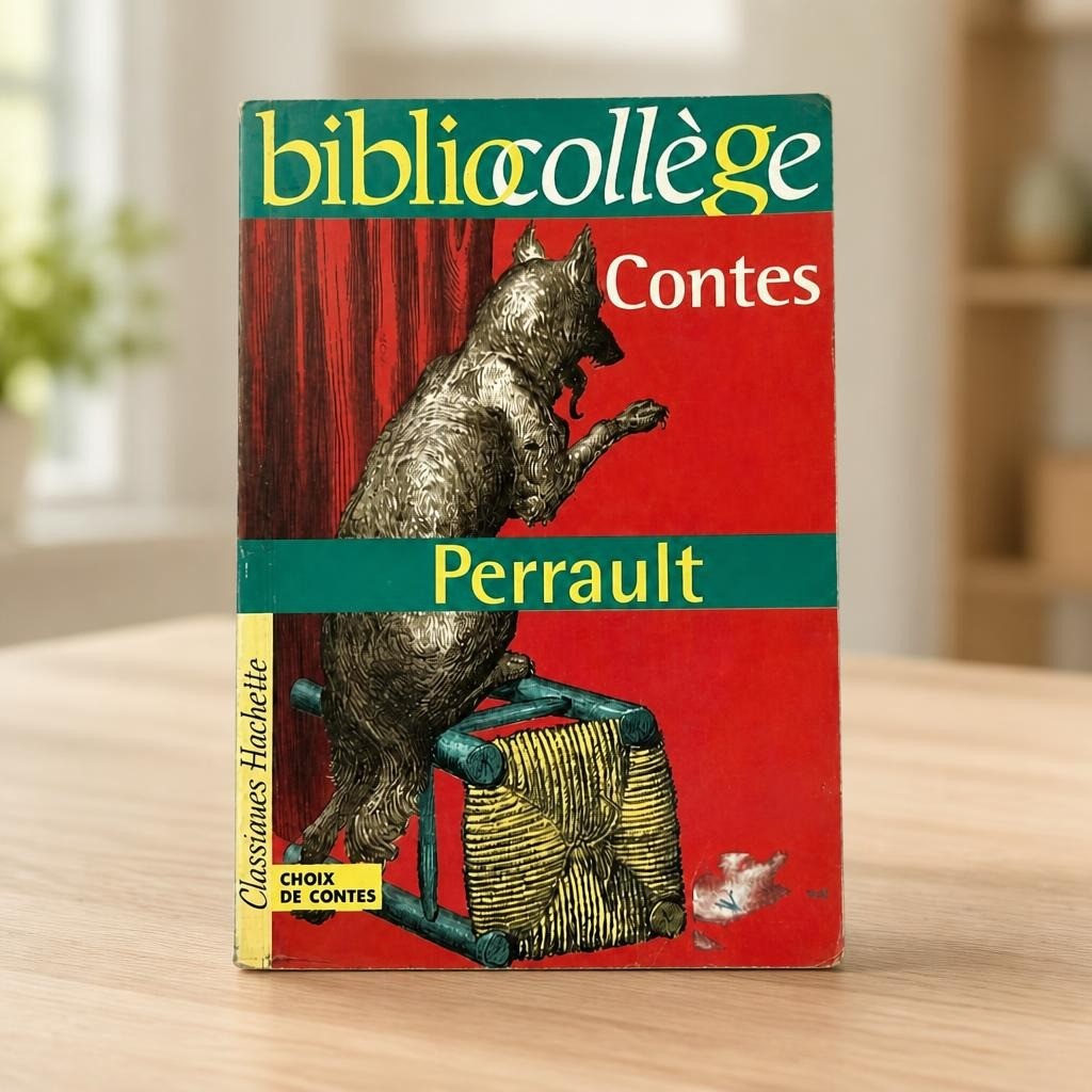 Bibliocollège Contes Perrault French paperback Hachette - on surface shot, second-hand at Why Go Less, Dekwaneh, Lebanon