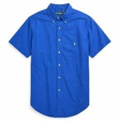 Ralph Lauren Blue Short-sleeve Button-down Shirt - at Why Go Less, Lebanon