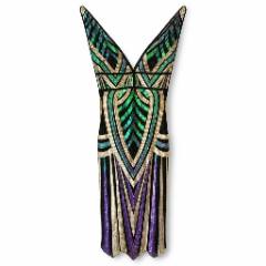 Multicolor Sequin Geometric Maxi Dress - at Why Go Less, Lebanon