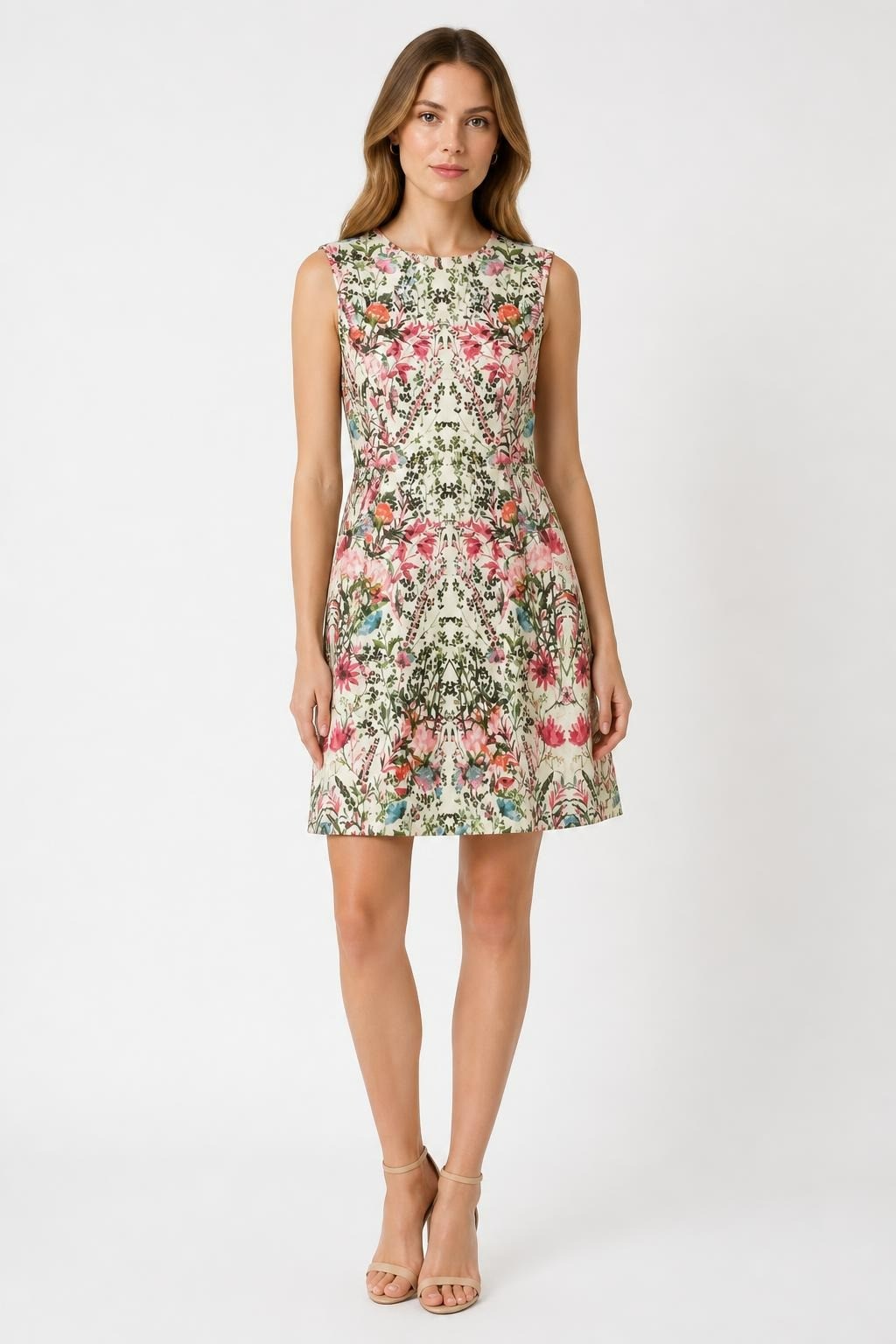 Ted Baker Layered Floral Bouquet Full Skirt Dress, New with Tags - pre-loved at Why Go Less, Lebanon