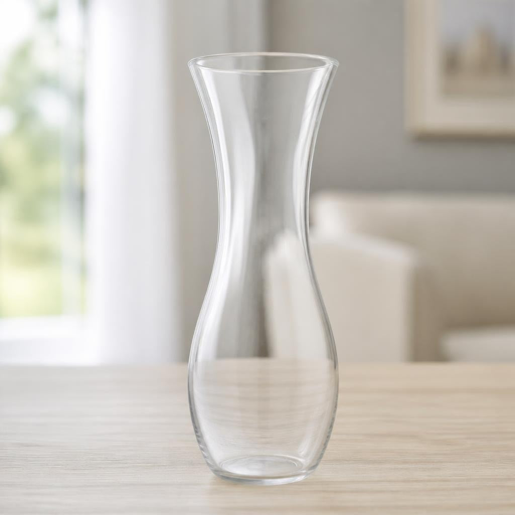 Clear glass carafe / water decanter, plain slim | Pre-Loved | Why Go Less