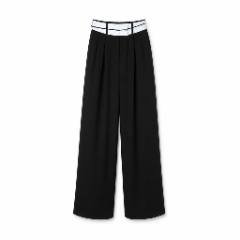 Black Sleeveless Vest & Wide-leg Trouser Co-ord Set - at Why Go Less, Lebanon