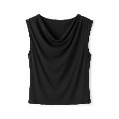 Black Cowl Neck Sleeveless Top, Women's - at Why Go Less, Lebanon