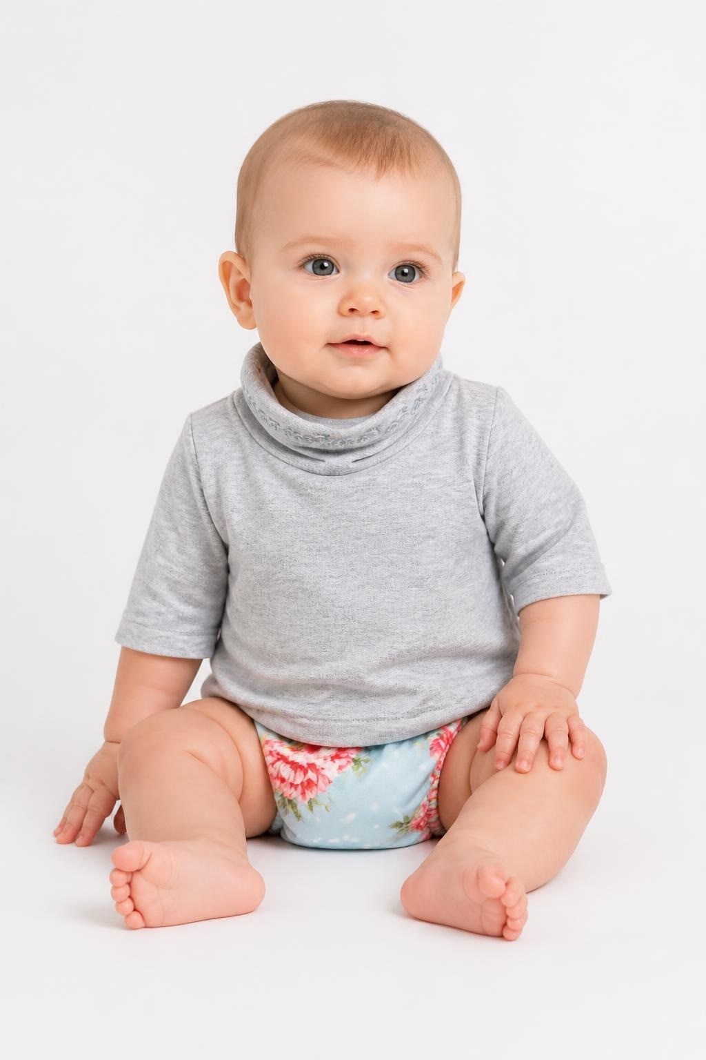 Carter's Baby Girl Fair Isle Fleece Jacket Navy - on model shot, second-hand at Why Go Less, Dekwaneh, Lebanon