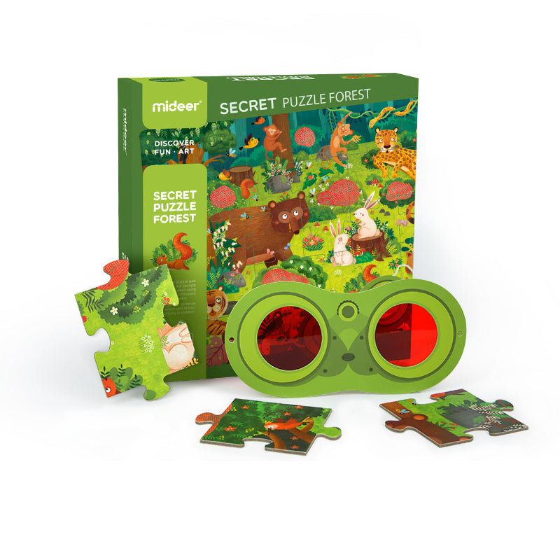 Mideer Secret Puzzle, Forest, 35 Pcs - brand photo, Little Artists