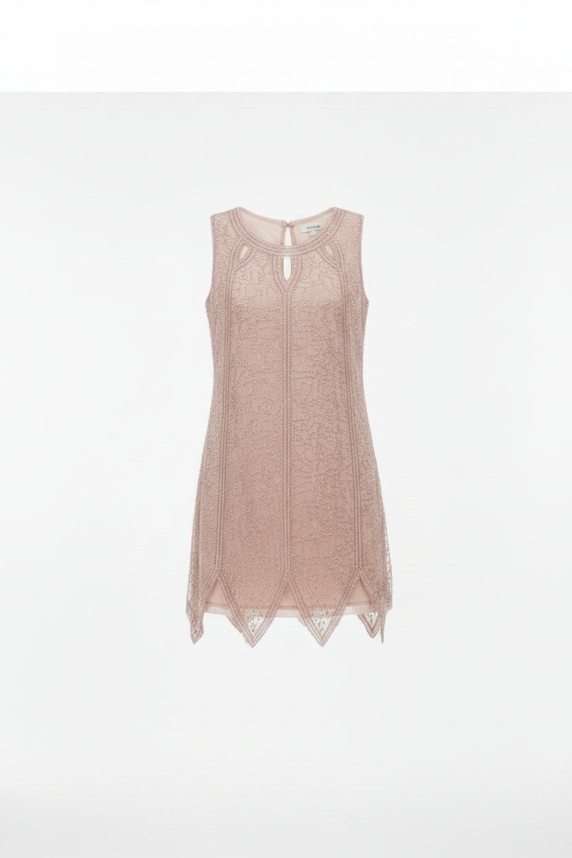Pink Beaded Embellished Sleeveless Top Size S | Pre-Loved | Why Go Less-2
