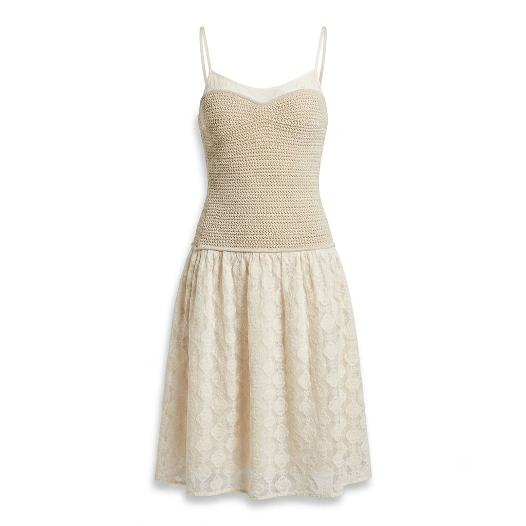 White Textured Sleeveless Dress | Pre-Loved | Why Go Less