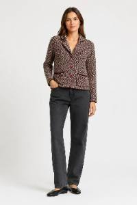 Amélie E Amélie Burgundy Tweed Patterned Blazer | Pre-Loved | Why Go Less