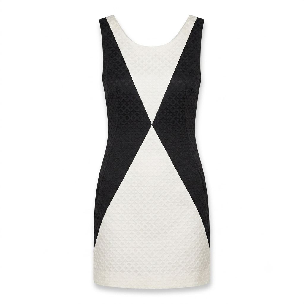 Black & White Colorblock Sleeveless Dress | Pre-Loved | Why Go Less-2