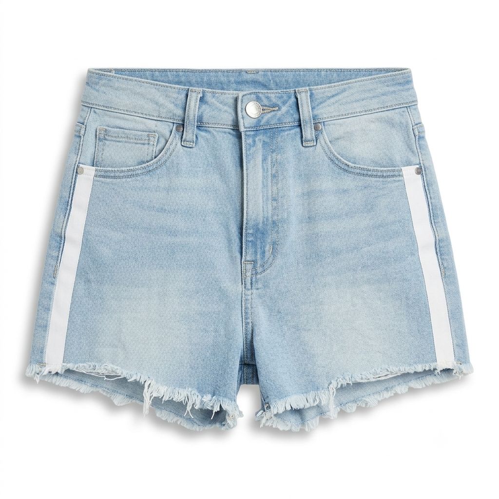 White Frayed Denim Shorts | Pre-Loved | Why Go Less