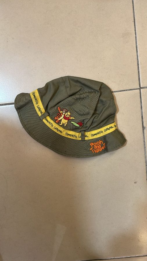 Pooh and Tigger kids bucket hat in olive green