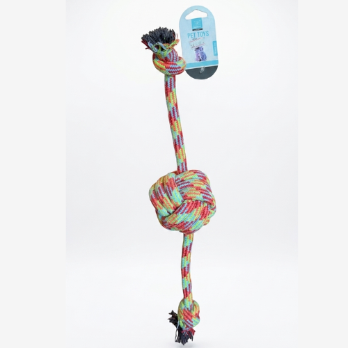 Multi-Color Braided Monkey Fist Knot Dog Rope Toy - Digollo at Why Go Less, Lebanon