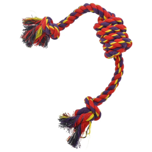 Durable Cotton Rope Dog Chew Toy - Braided Knotted Rope for Teething & Tug of War - Digollo at Why Go Less, Lebanon