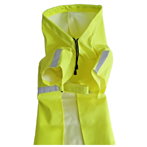 Reflective Waterproof Dog Raincoat with Hood & Pocket - High-Visibility Safety Jacket - Digollo at Why Go Less, Lebanon