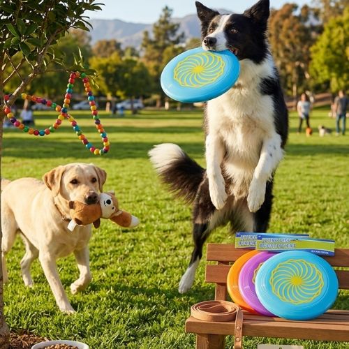 Durable High-Flyer Dog Frisbee - Spiral Design Flying Disc - Digollo at Why Go Less, Lebanon