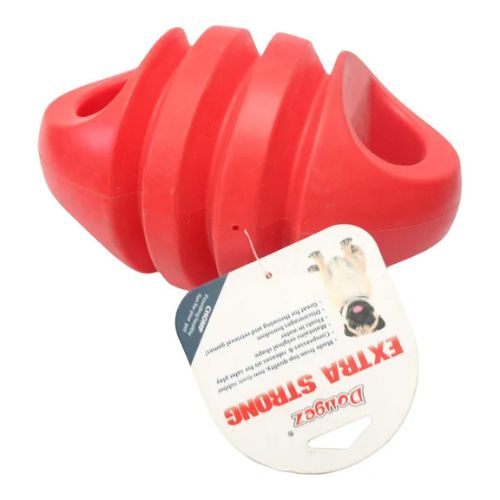Dougez Extra Strong Chomp Rubber Dog Toy - Durable Ribbed Fetch Ball - Digollo at Why Go Less, Lebanon
