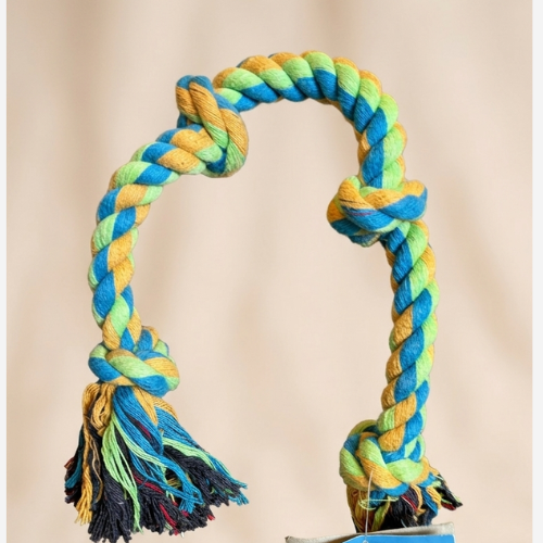 Durable Cotton Knot Rope Dog Chew Toy - Interactive Tug & Dental Care Toy - Digollo at Why Go Less, Lebanon