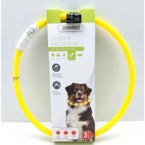 Zoofari LED Light-Up Band Dog Collar - Rechargeable & Cut-to-Size - Digollo at Why Go Less, Lebanon